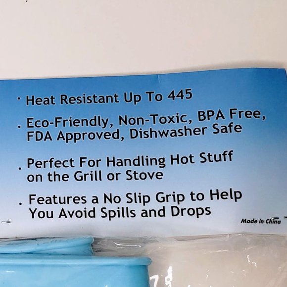 Koolhandz Powder Blue Silicone Grill Gloves New - Picture 5 of 5